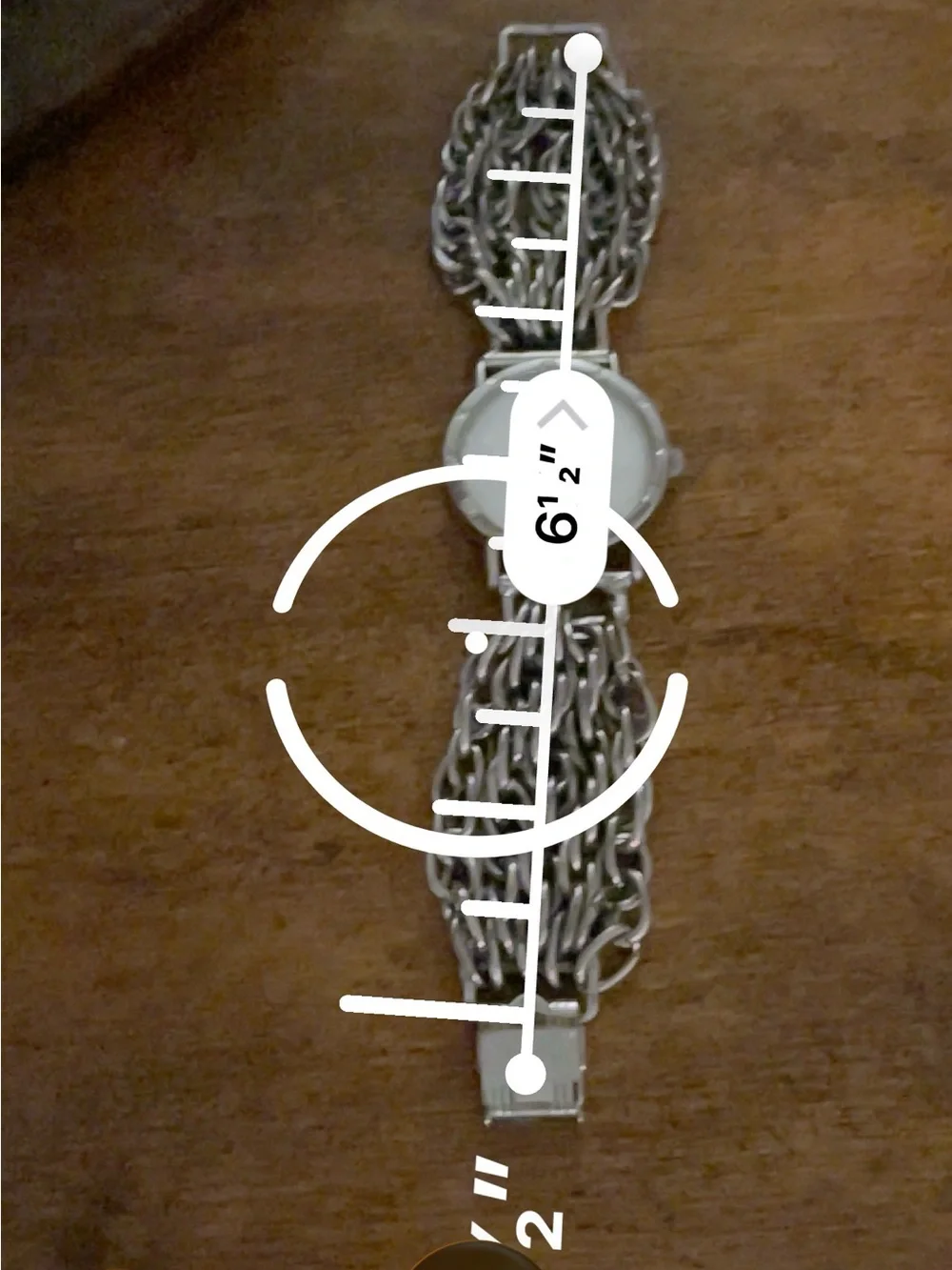 Silver Chain Bracelet Watch - Silver
